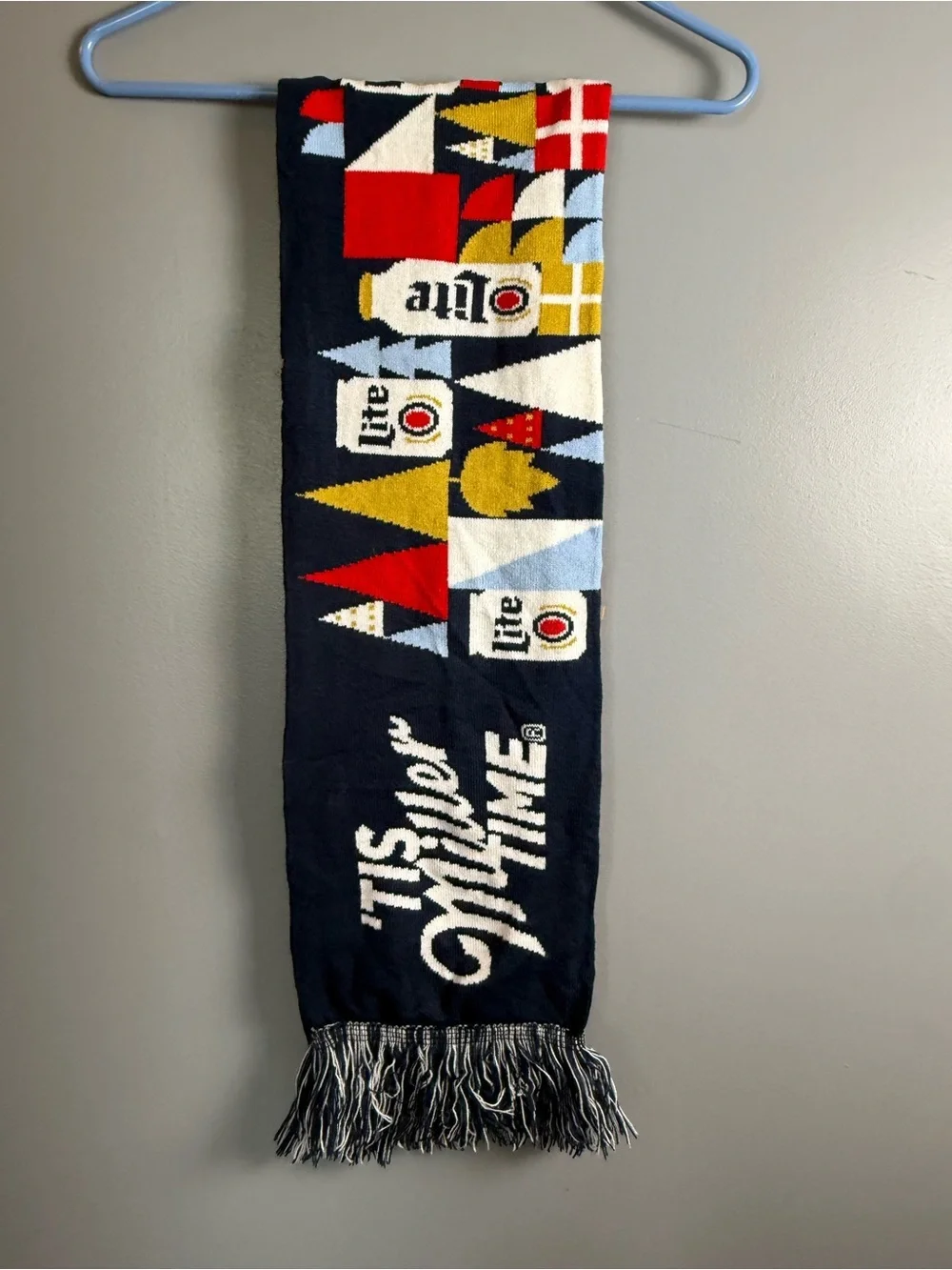 Miller Lite Winter Holiday Scarf 